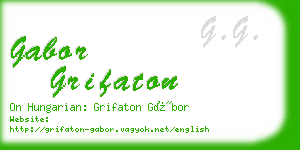gabor grifaton business card
